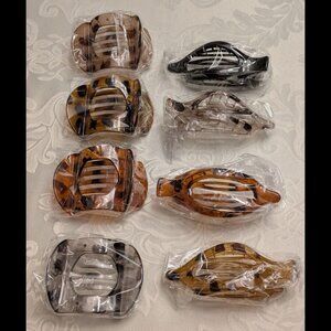 New 8PCS Flat Hair Clips for Women, Nonslip Claw Clips for Thick & Thin Hair